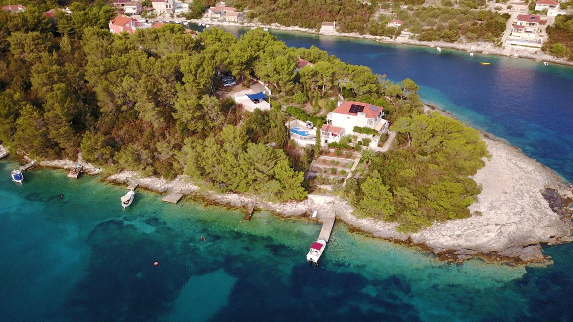 Waterfront Villa With Pool Vela Luka Buitenkant foto